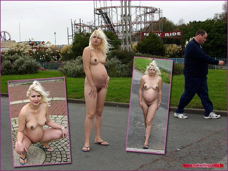 800px x 600px - Naked in Public TV presents pregnant woman nude in public places