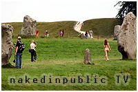 Gina Lorenz nude in public at Stonehenge and Avebury stone circle